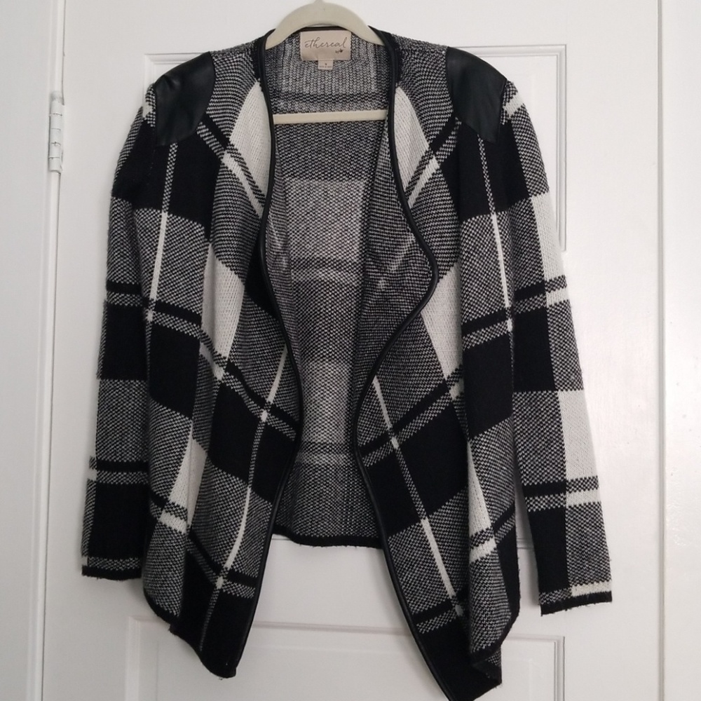 Plaid cardigan